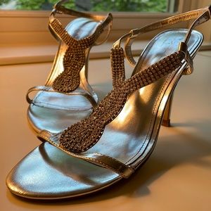 Aldo Sparkly Silver Stilettos